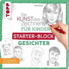 Cover Die Kunst des Zeichnens für Kinder Starter-Block - Gesichter  (Mängelexemplar)