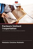 Facteurs limitant l'exportation