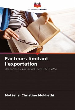 Cover Facteurs limitant l'exportation
