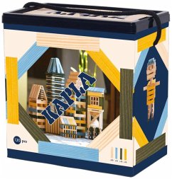 Cover KAPLA® 120er Box, Helblau, gelb und grün