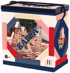 KAPLA® 120er Box, rot, rosa, dunkelblau