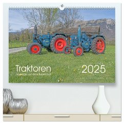 Traktoren ¿ Nostalgie auf dem Bauernhof (hochwertiger Premium Wandkalender 2025 DIN A2 quer), Kunstdruck in Hochglanz