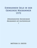 Einnahmen Geld in der Gemeinde Maikammer 1572 Einnahmen Geld in der Gemeinde Maikammer 1572