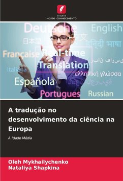 Cover A tradução no desenvolvimento da ciência na Europa