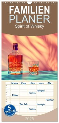 Familienplaner 2025 - Spirit of Whisky mit 5 Spalten (Wandkalender, 21 x 45 cm) CALVENDO