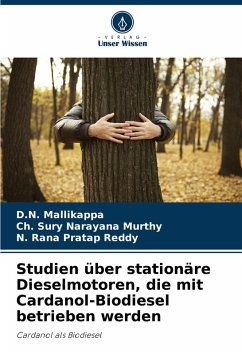 Studien über stationäre Dieselmotoren, die mit Cardanol-Biodiesel betrieben werden - Mallikappa, D.N.;Murthy, Ch. Sury Narayana;Reddy, N. Rana Pratap