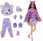 Barbie-Puppe der Cutie Reveal Glücksbärchi-Reihe mit Accessoires und Teile-ger