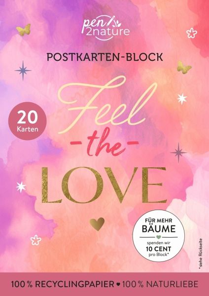 Postkartenblock Feel the Love Postkartenblock Feel the Love