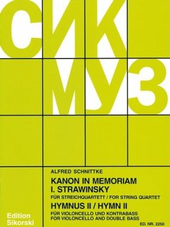 Cover Kanon in memoriam Igor Stravinsky für Streichquartett Stimmen