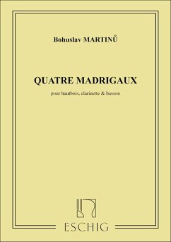 Cover 4 Madrigaux pour hautbois, clarinette et basson parties