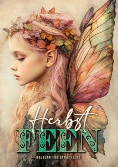 Cover Herbst Feen Malbuch für Erwachsene