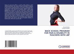 BACK SCHOOL PROGRAM FOR PAIN & DISABILITY IN TEACHERS WITH LBP BACK SCHOOL PROGRAM FOR PAIN & DISABILITY IN TEACHERS WITH LBP