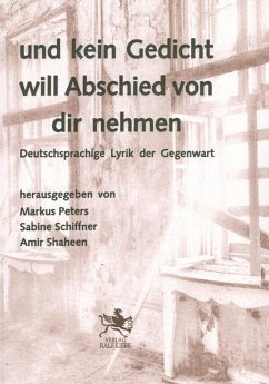 Cover und kein Gedicht will Abschied von dir nehmen