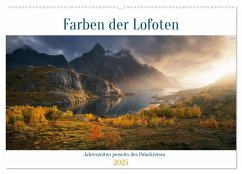 Farben der Lofoten - Jahreszeiten jenseits des Polarkreises (Wandkalender 2025 DIN A2 quer), CALVENDO Monatskalender