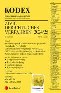 Cover KODEX Zivilgerichtliches Verfahren 2024/25 - inkl. App