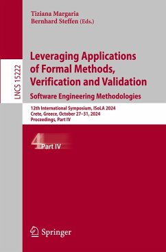 Leveraging Applications of Formal Methods, Verification and Validation. Software Engineering Methodologies