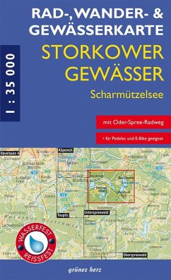 Cover Rad-, Wander- & Gewässerkarte Storkower Gewässer, Scharmützelsee