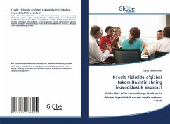 Cover Kredit tizimida o'qishni takomillashtirishning lingvodidaktik asoslari