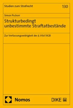 Strukturbedingt unbestimmte Straftatbestände - Pschorr, Simon