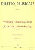 Schon lacht der holde Frühling KV580 für Sopran und Orchester Gesang und Klavier