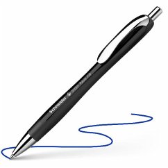 Cover Schneider Kugelschreiber Slider Rave schwarz-schwarz, Mine XB blau