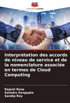 Cover Interprétation des accords de niveau de service et de la nomenclature associée en termes de Cloud Computing
