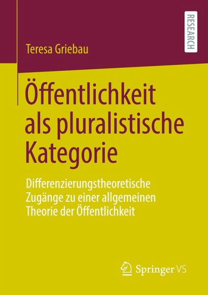 Öffentlichkeit als pluralistische Kategorie Öffentlichkeit als pluralistische Kategorie