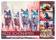 Wilde Schönheiten. Ein Jahr mit majestätischen Tieren (Wandkalender 2025 DIN A4 quer), CALVENDO Monatskalender Wilde Schönheiten. Ein Jahr mit majestätischen Tieren (Wandkalender 2025 DIN A4 quer), CALVENDO Monatskalender