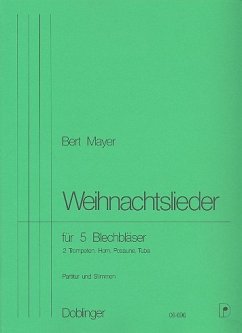 Cover Weihnachtslieder 2 Trompeten, Horn, Posaune, Tuba Partitur.und Stimmen