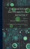 The American Mathematical Monthly: The Official Journal of the Mathematical Association of America; Volume 29