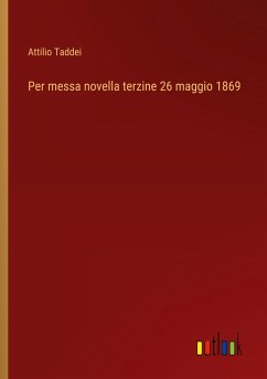 Per messa novella terzine 26 maggio 1869