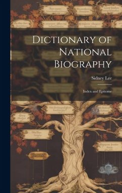 Cover Dictionary of National Biography: Index and Epitome