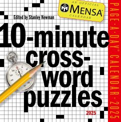 Cover Mensa(r) 10-Minute Crossword Puzzles Page-A-Day(r) Calendar 2025