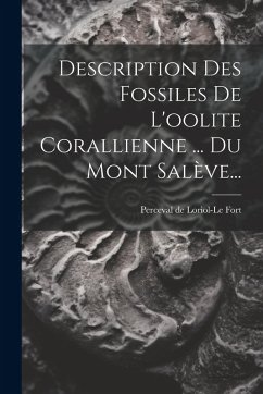 Cover Description Des Fossiles De L'oolite Corallienne ... Du Mont Salève...