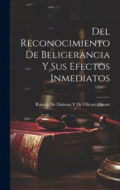 Del Reconocimiento De Beligerancia Y Sus Efectos Inmediatos Cover Del Reconocimiento De Beligerancia Y Sus Efectos Inmediatos