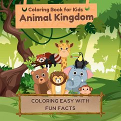 Cover Coloring Book for Kids Animal Kingdom