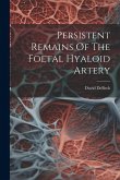 Persistent Remains Of The Foetal Hyaloid Artery Persistent Remains Of The Foetal Hyaloid Artery