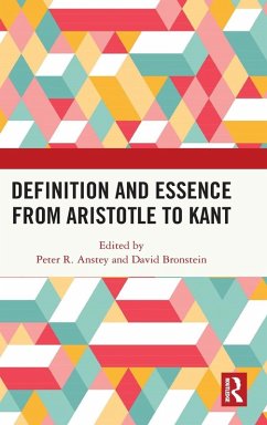 Cover Definition and Essence from Aristotle to Kant