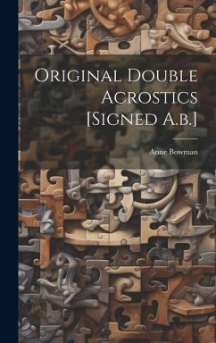 Cover Original Double Acrostics [signed A.b.]