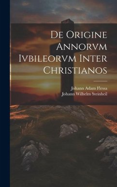 Cover De Origine Annorvm Ivbileorvm Inter Christianos
