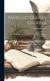 Pages Littéraires Choisies Pages Littéraires Choisies