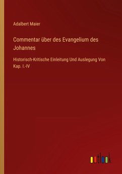 Commentar über des Evangelium des Johannes - Maier, Adalbert