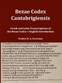 Greek and Latin Transcript of Bezae Codex [Beza Codex, Codex Bezae, Codex Beza]