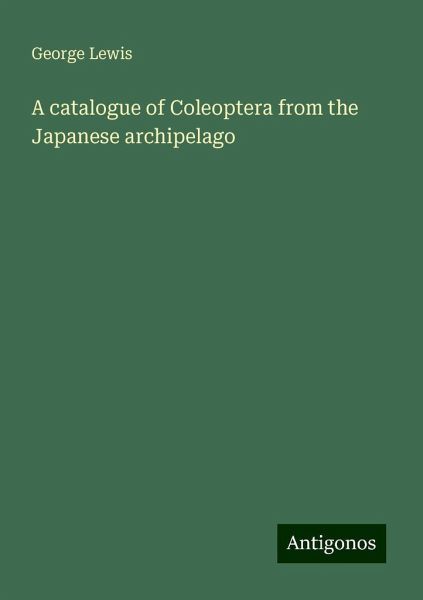 A catalogue of Coleoptera from the Japanese archipelago