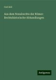 Aus dem Noxalrechte der Römer: Rechtshistorische Abhandlungen