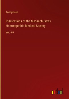 Cover Publications of the Massachusetts Hom¿opathic Medical Society