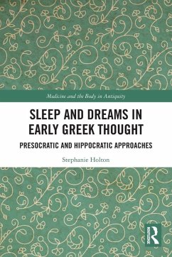 Cover Sleep and Dreams in Early Greek Thought