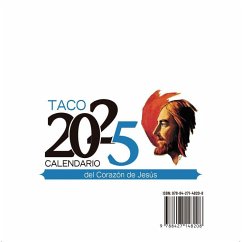 Cover Taco Calendario Sagrado Corazón 2025  Mesa sin soporte
