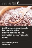 Análisis comparativo de las propiedades antioxidantes de los extractos de salvado de arroz