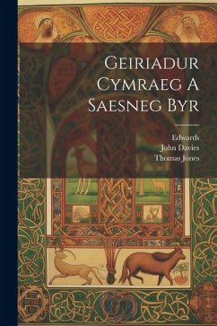 Geiriadur Cymraeg A Saesneg Byr - Davies, John; Jones, Thomas